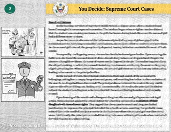 Preview of You Decide: Supreme Court Cases