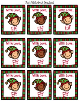 You Have Been Elf'd {elf freebie with tags & stamps to promote good ...