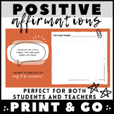 You Make the World Better: Printable Positive Affirmations