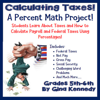 Preview of Percent Project, Personal Finance, Calculate Tax Rates, Create Paychecks & More