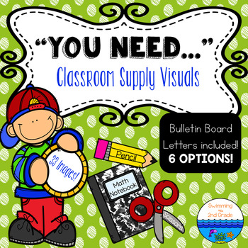 Preview of You Need Bulletin Board - Classroom Supplies Visuals