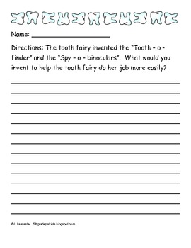 You Think It's Easy Being the Tooth Fairy?: Writing Activities