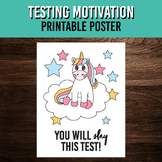 You Will Slay This Test - Motivational Testing Poster - Pr