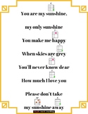 You are My Sunshine Ukulele Poster