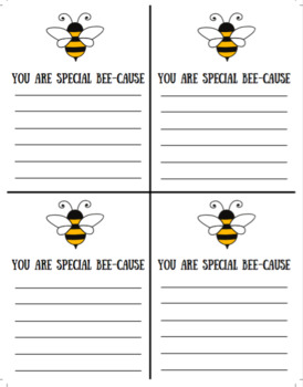 Preview of You are Special - Notes to Post