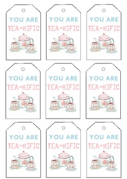 You are TEA-rific Gift Tag by Lindsey Cooper | TPT