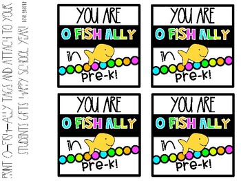 End of the Year Gift {You're O.fish.ally a __ Grader!}