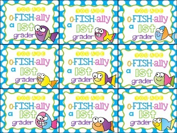 You are o-FISH-ally a ___________ grader by Creative Classroom Paperie