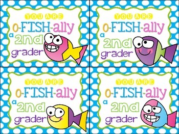 You are o-FISH-ally a ___________ grader by Creative Classroom Paperie