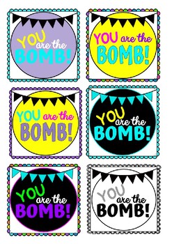 Preview of Gift Tag-You are the BOMB!