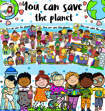 You can save the planet! -Earth day clip art-