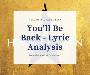 Preview of You'll Be Back - Song Lyric Analysis