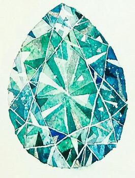 Preview of You're a Gem! (Gemstone/Crystals watercolor project)
