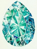 You're a Gem! (Gemstone/Crystals watercolor project)