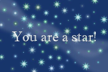 Preview of You're a star praise card