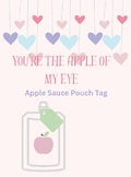 You're the Apple of My Eye --Valentine's Day Pouch