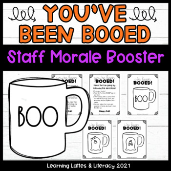 Preview of You've Been BOOed Staff Morale Fun Coworker DIY Gift Ideas Staff Halloween Treat