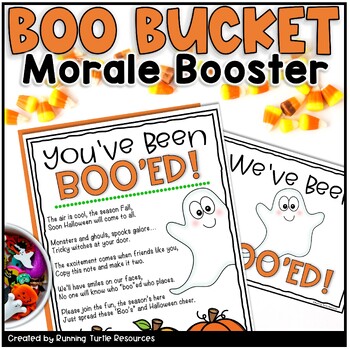 Preview of You've Been Boo'ed, Halloween Boo Bucket, Staff Morale Booster