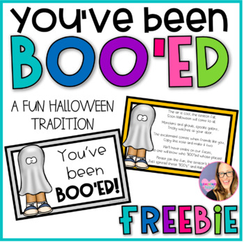Preview of You've Been Boo'ed - Halloween Poem FREEBIE