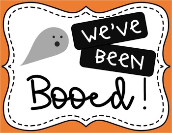 You've Been Booed!/ We've Been Booed! - Halloween Game | TPT