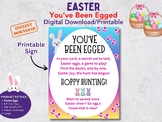 You've Been Egged Digital Download, Class Fun, Printable S