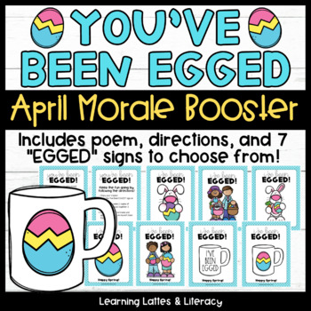 Preview of You've Been Egged Spring Easter Morale April Staff Gift Ideas Staff Sunshine