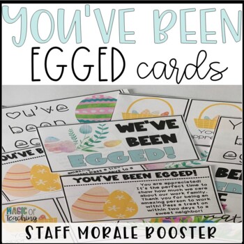 Preview of You've Been Egged for Teacher and Staff Morale- Staff Sunshine
