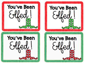 You ve Been Elfed Elf Fun Elf Printable ELFED Printable by Rifenburg