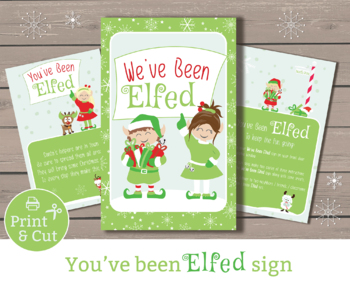 You've Been Elfed - Jingled - We've Been Elf'd Print - Christmas ...
