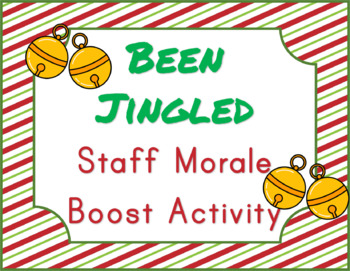 You've Been Jingled Staff Morale Activity by Cindy's Treasures | TPT