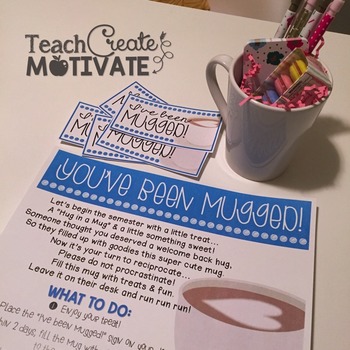 You've Been Mugged Staff Sunshine by Teach Create Motivate | Teachers