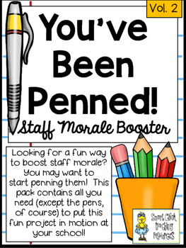 Preview of You've Been Penned! ~ A Great Staff Morale Booster ~ FREEBIE!
