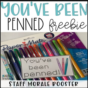 Preview of You've Been Penned for Staff Morale Booster- Staff Sunshine