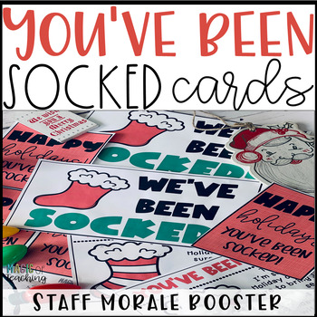 Preview of You've Been Socked for Teacher and Staff Morale