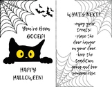 You've been BOOED (cat version) Halloween classroom fun pd