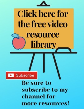 Preview of YouTube Resource Channel For Elementary Teachers!!