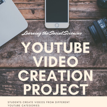 Preview of YouTube Video Creation Project w/ WeVideo for Digital Media: Print & Digital