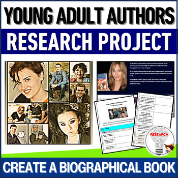 Preview of Young Adult Authors Research Project - Author Study Middle School ELA