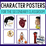 Young Adult Book Character Posters for the Secondary Classroom