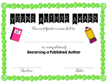 Preview of Young Author Award