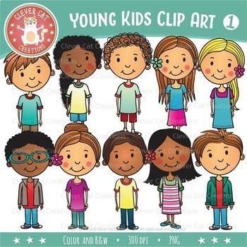 Kids Clip Art by Clever Cat Creations | TPT