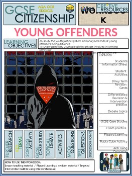 Preview of Young Offenders Work Booklet of Student Activities and Worksheets