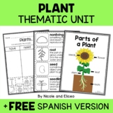 Plant Life Activities Thematic Unit + FREE Spanish
