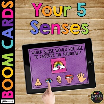 Preview of Your 5 Senses BOOM CARDS™ Science Digital Learning