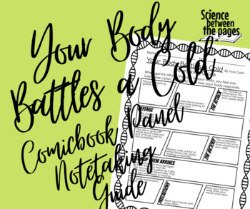 Preview of Your Body Battles a Cold Comicbook Panel Notetaking Guide