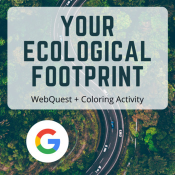 Preview of Your Ecological Footprint: WebQuest + Coloring Activity 