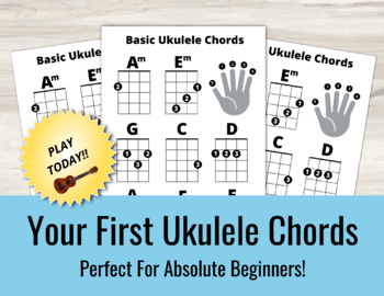 Preview of Your First Ukulele Chords - Perfect for Young Beginners in Music