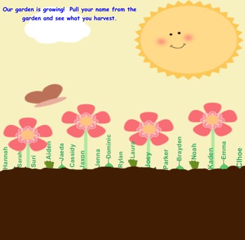Preview of Your Garden is Growing Smartboard Attendance