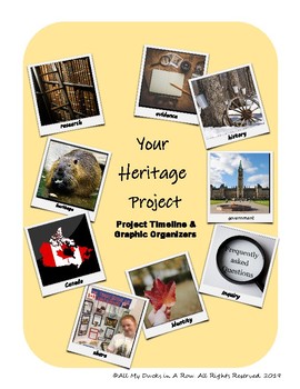 Preview of Your Heritage Project - Project Timeline & Graphic Organizers