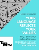 Your Language Reflects Your Values (READINGS/VIDEOS/REAX/PLANS)